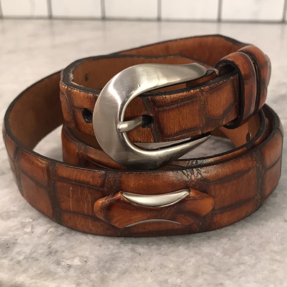Remo Tulliani Calfskin Leather Sylvio Belt in Coco main image 1